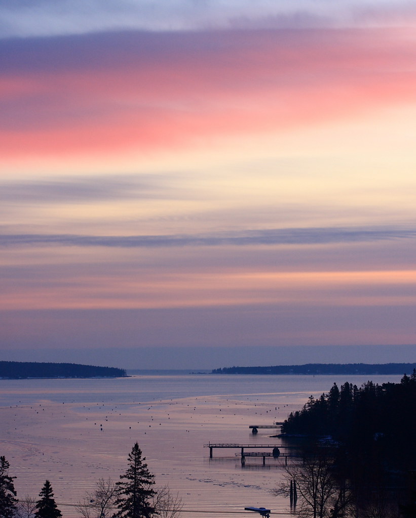 Beautiful Soft Pastel Morning from #Maine! — related to best beach broker online